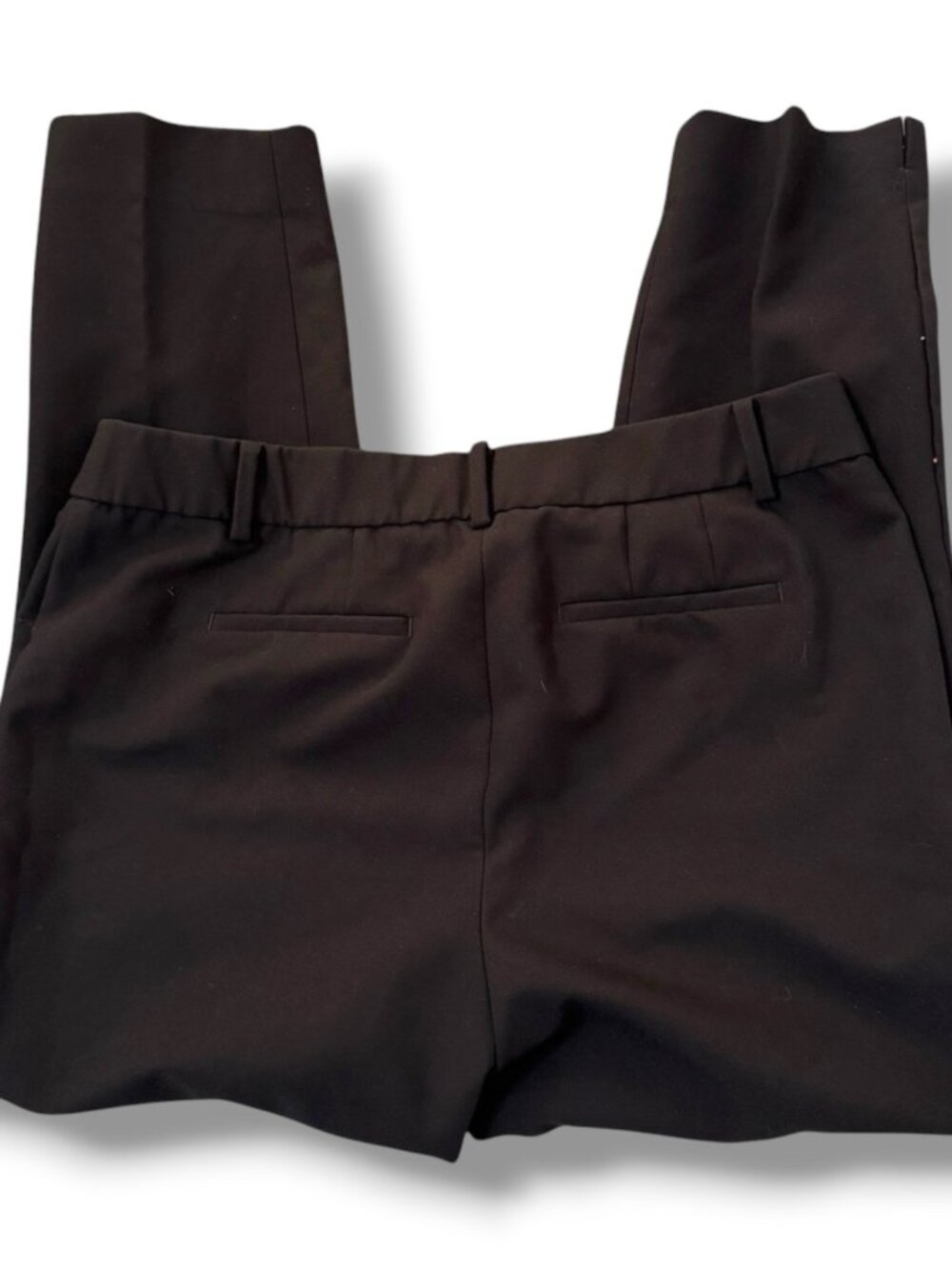 Talbots Womens 10P Hampshire Ankle Pant Black Stretch Career Slim Straight
